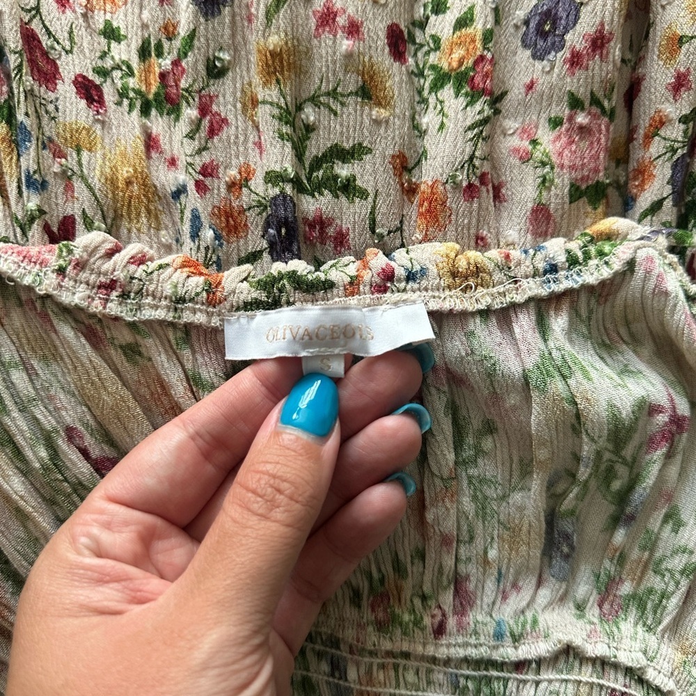 Olivaceous Multicolor Floral Dress - Picture 3 of 3